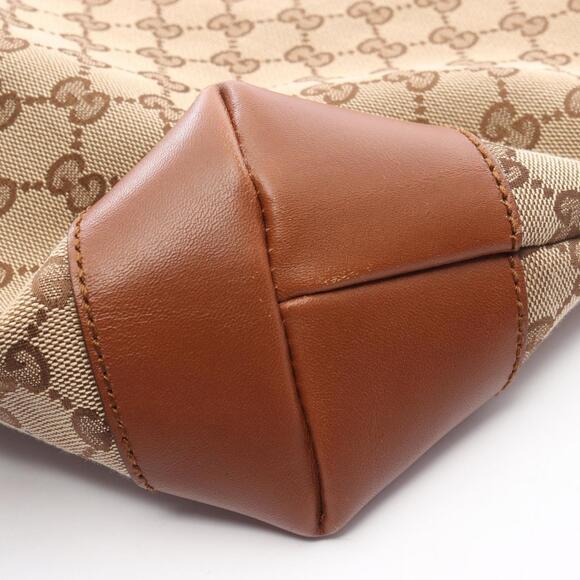 GUCCI Authentic Brown Leather Shoulder Bag - Picture 9 of 12